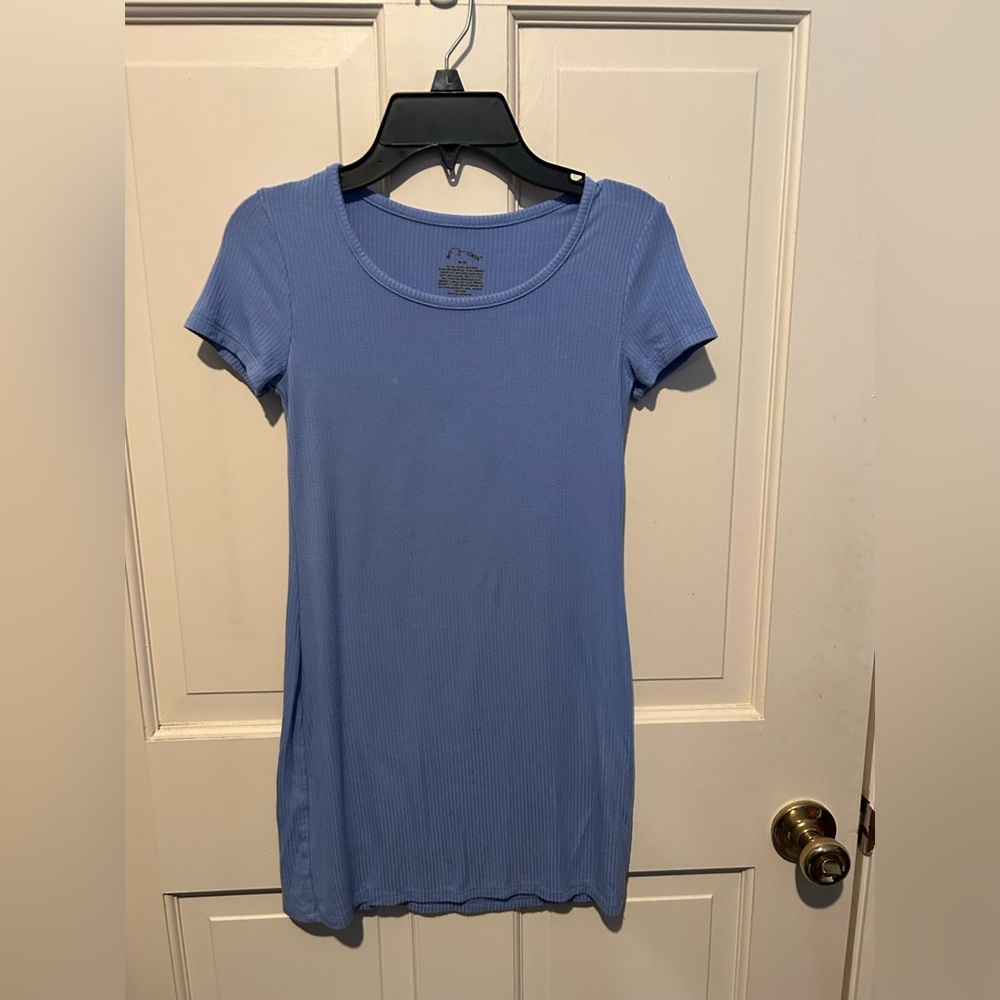 Art Class Girls Lavendar Ribbed T-shirt Dress Size M (8) - Picture 1 of 3